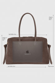 LARGE BRIOCHE DUFFLE - NUTMEG SUEDE