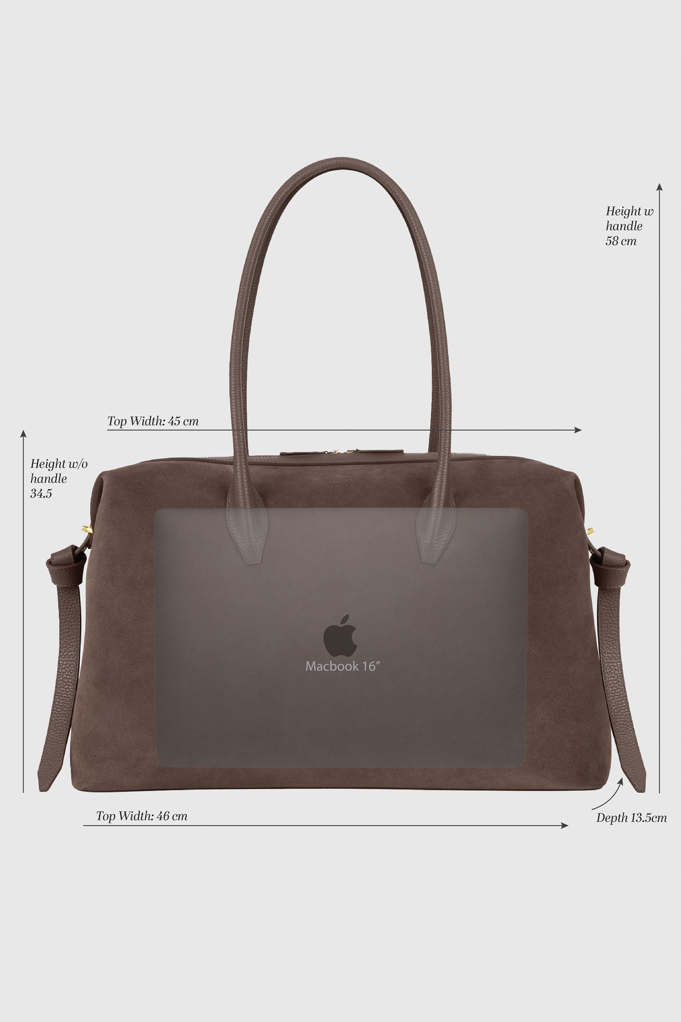 LARGE BRIOCHE DUFFLE - NUTMEG SUEDE