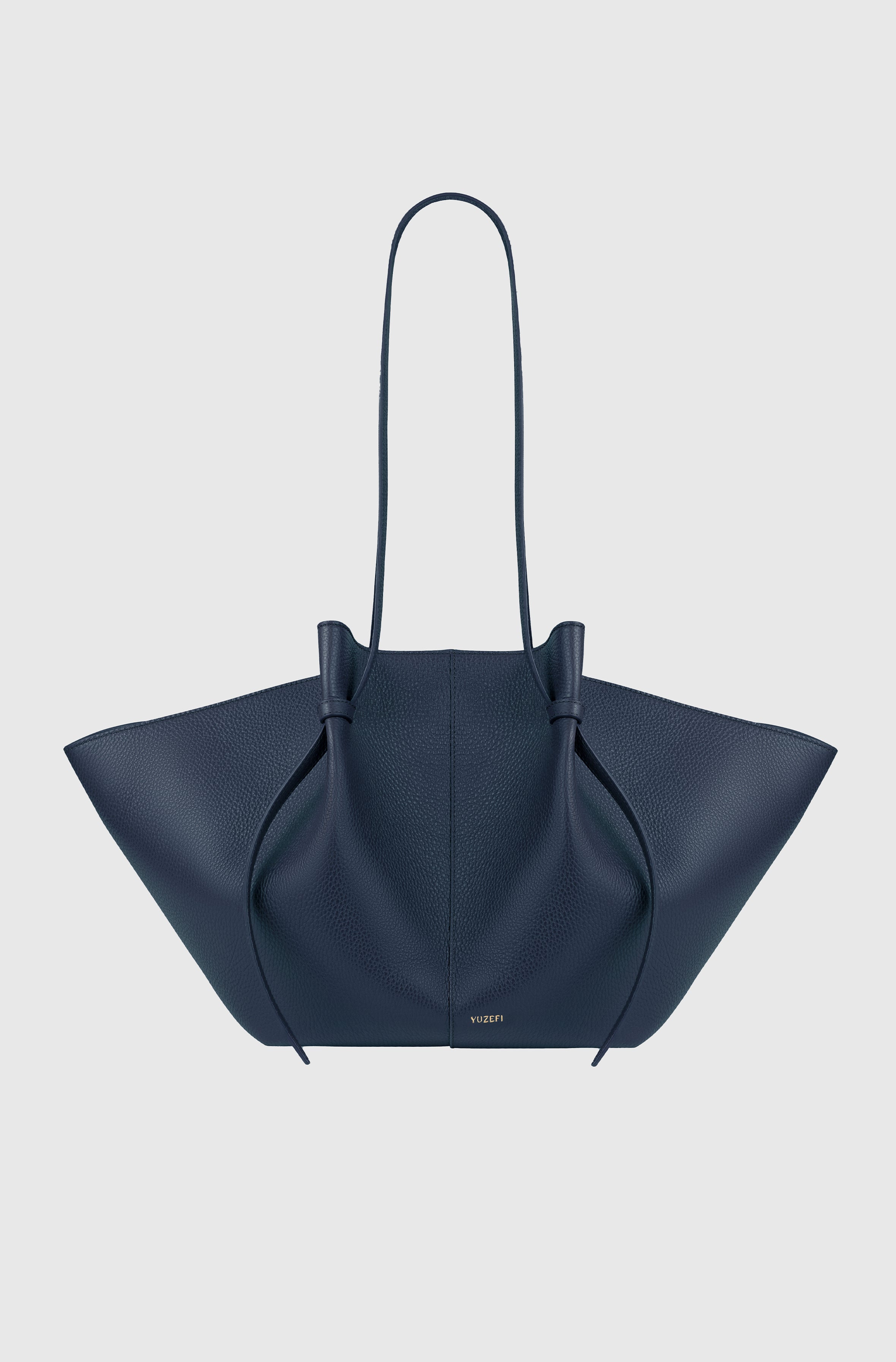LARGE MOCHI - MIDNIGHT PEBBLE GRAINED LEATHER – Yuzefi