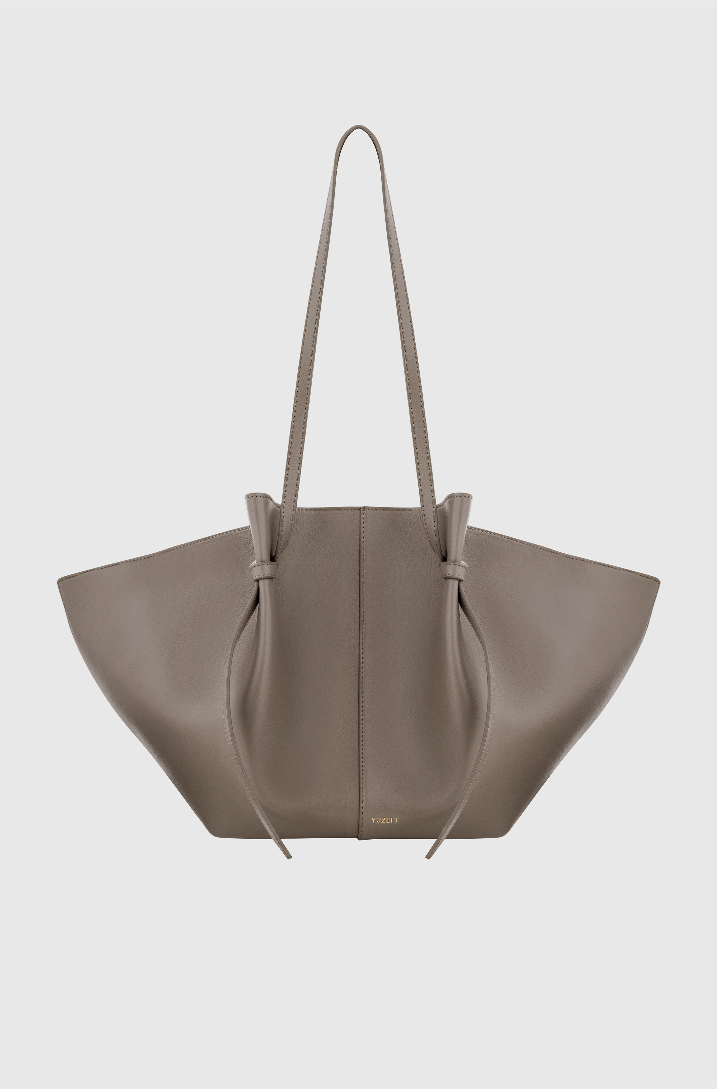 LARGE MOCHI - TAUPE SMOOTH LEATHER