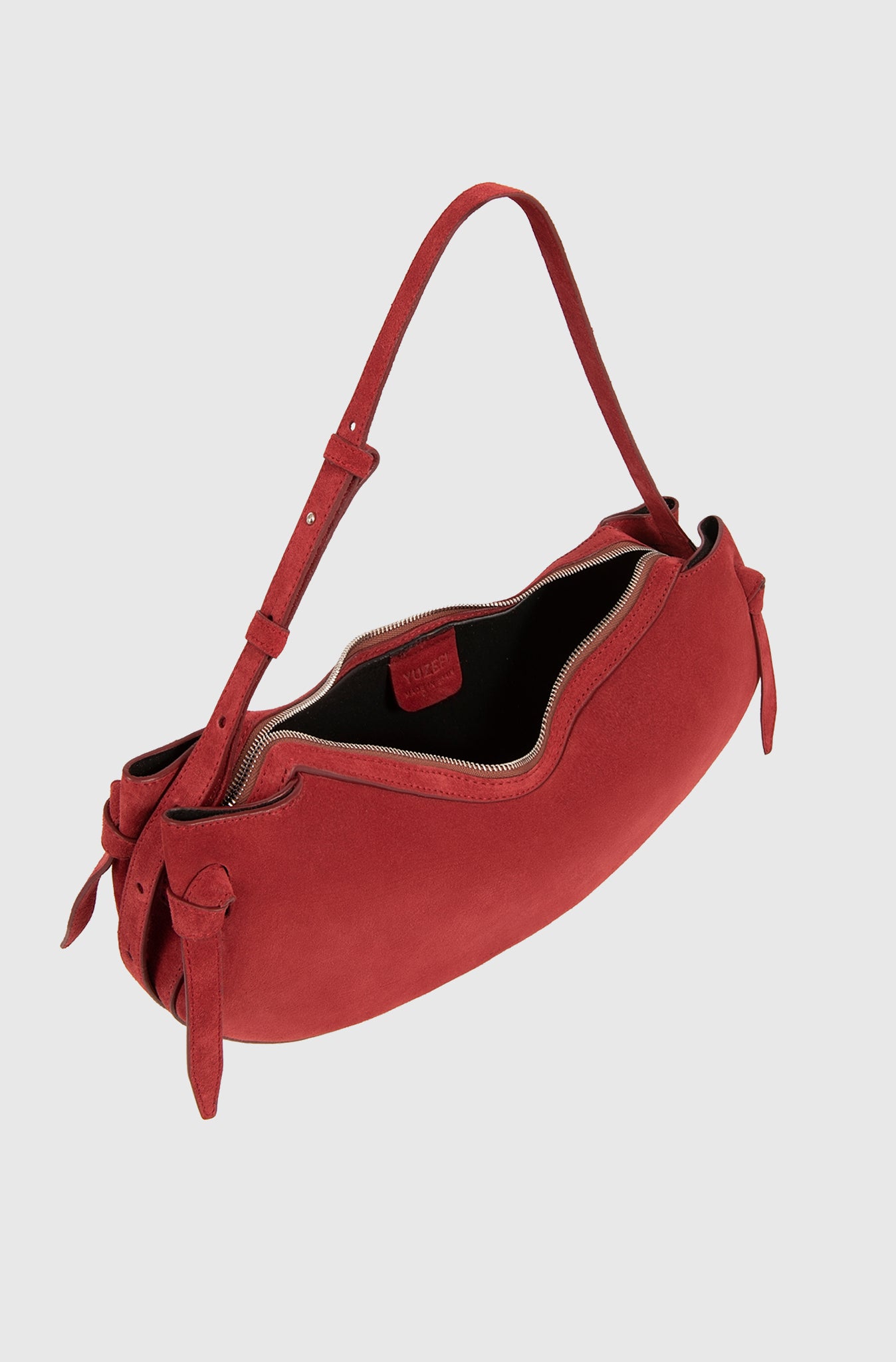 LARGE FORTUNE COOKIE - CHERRY SUEDE