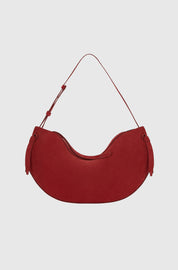 LARGE FORTUNE COOKIE - CHERRY SUEDE