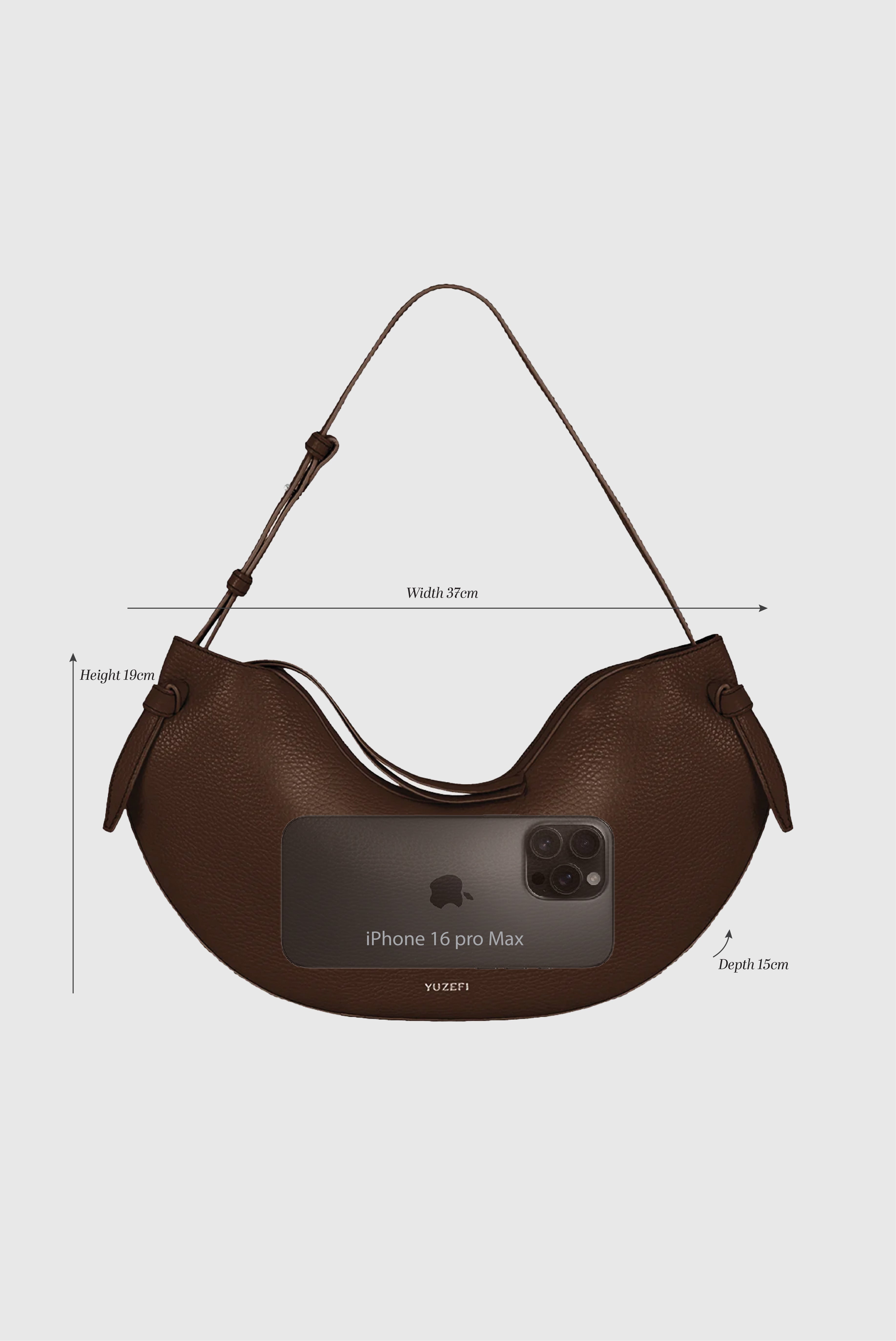 LARGE FORTUNE COOKIE - SKY BLUE SMOOTH LEATHER