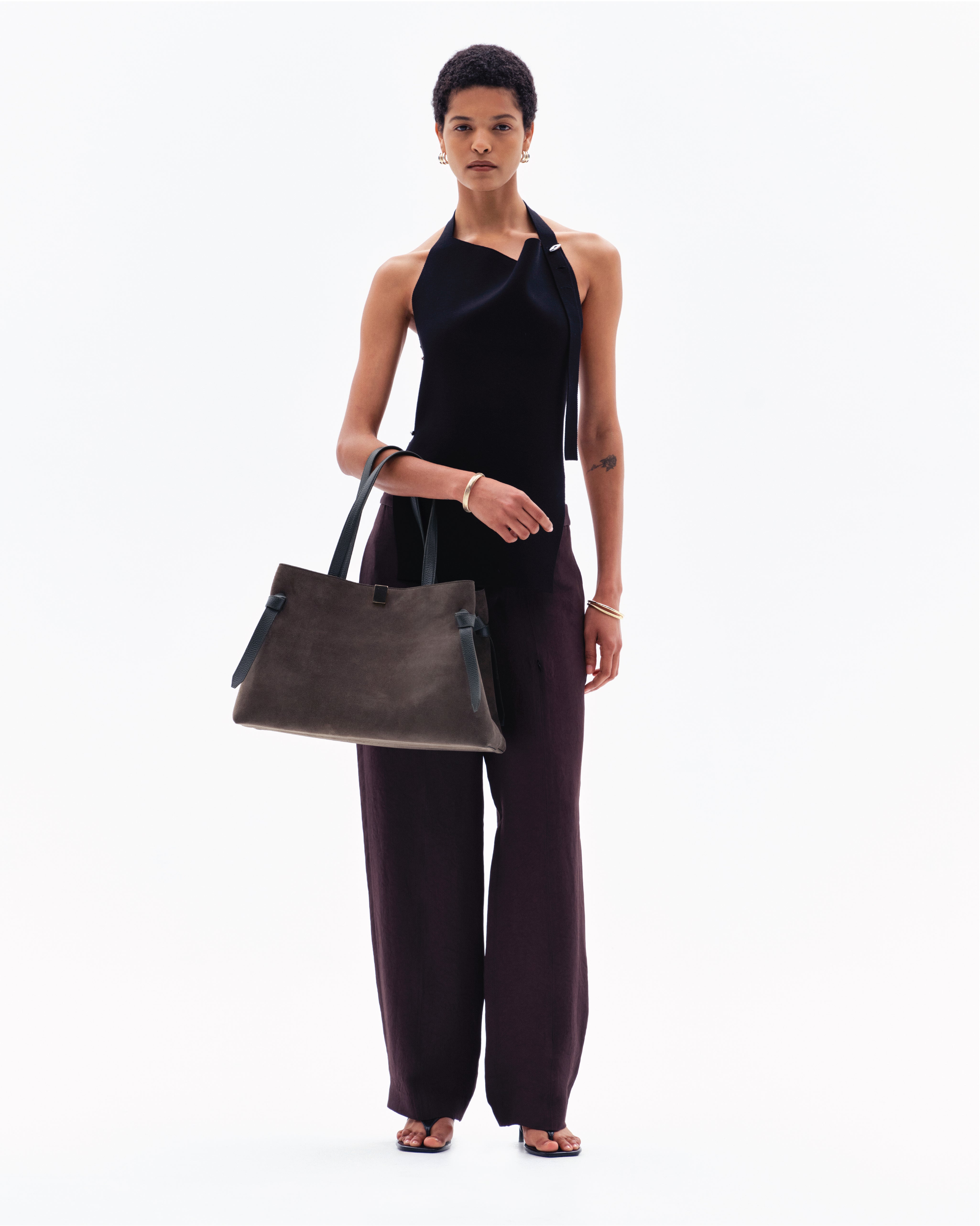 GYOZA TOTE - AGAVE SUEDE