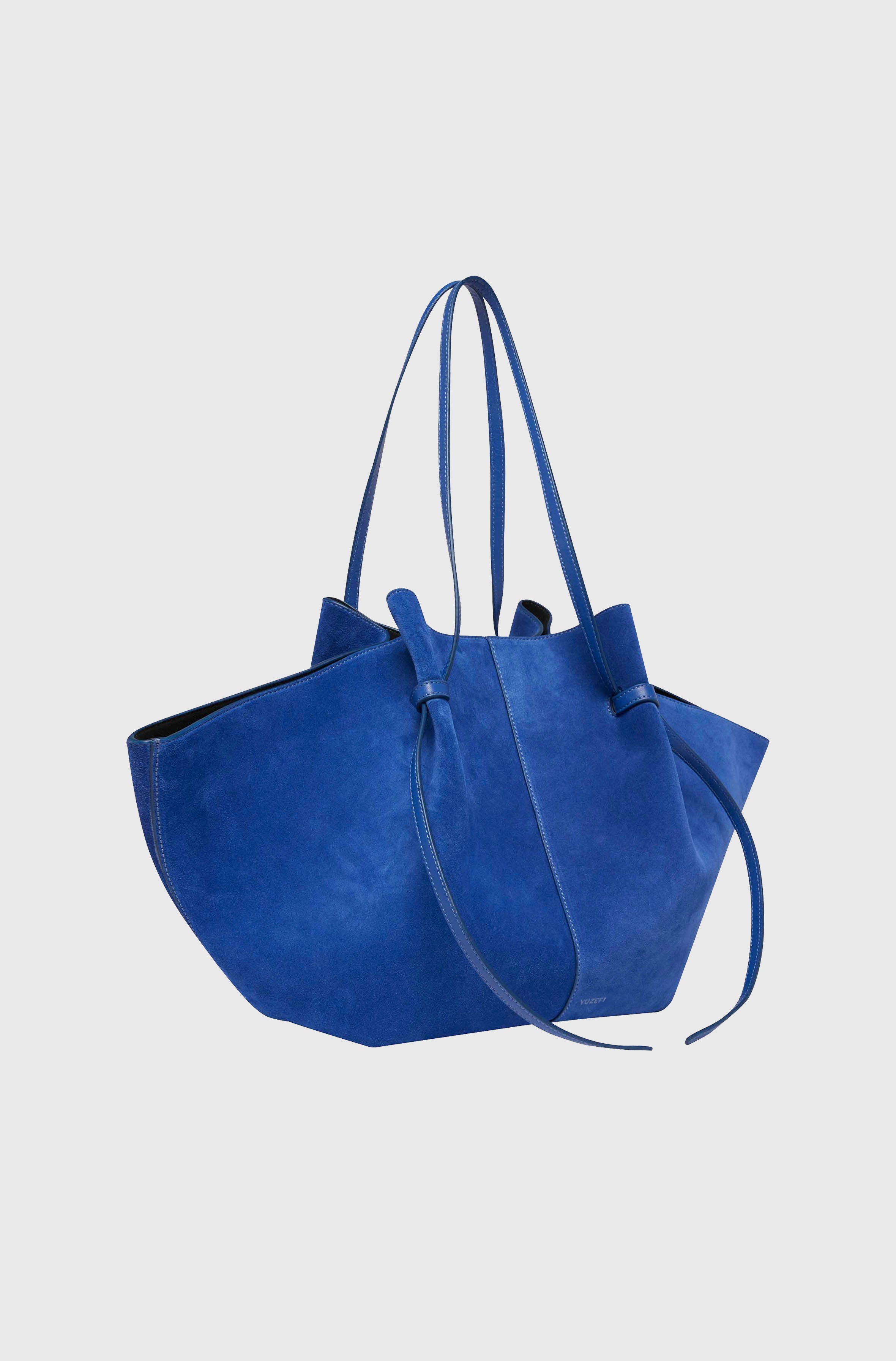 LARGE MOCHI - SUEDE BLUE – Yuzefi