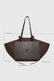 LARGE MOCHI - ANGORA PEBBLE GRAINED LEATHER