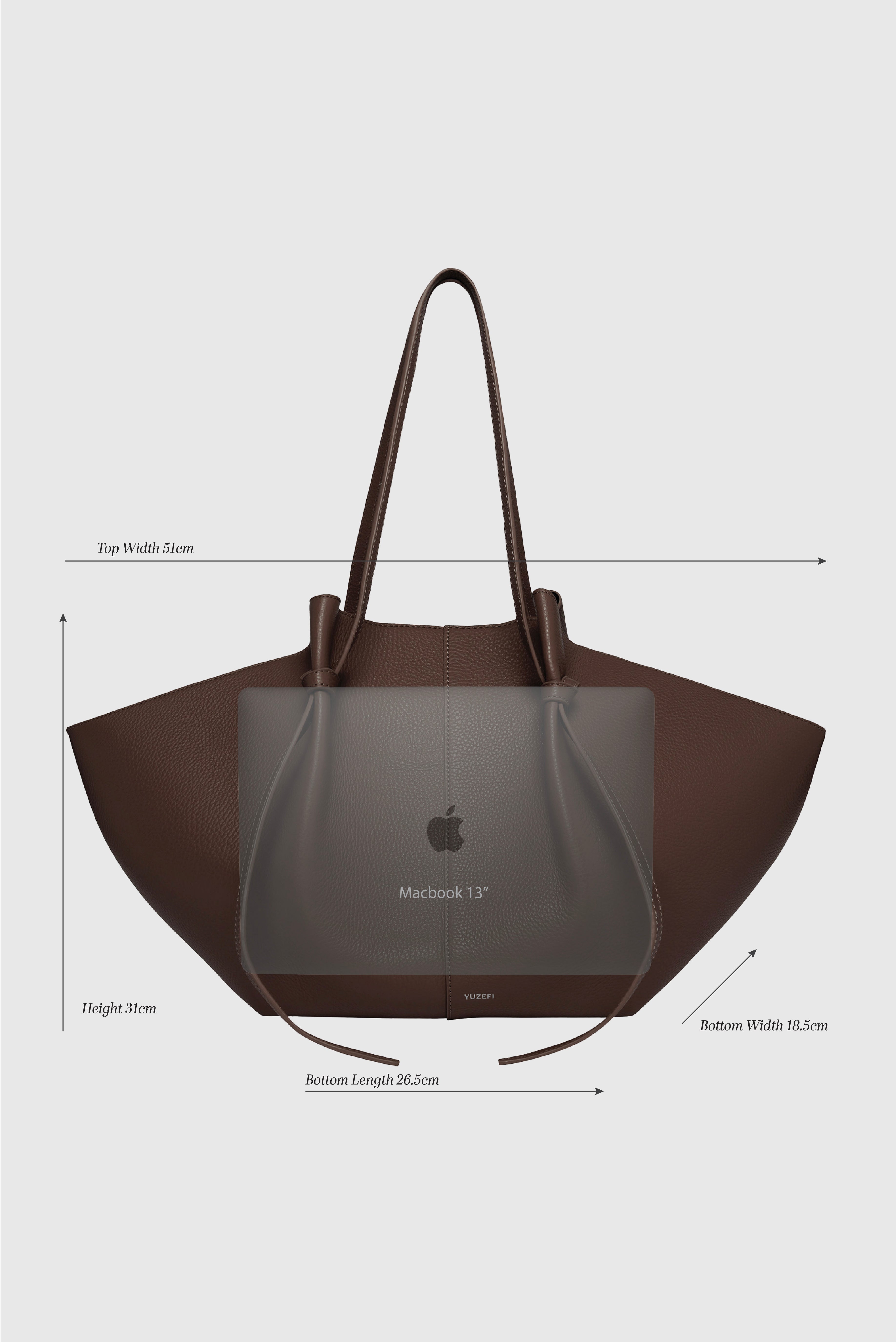 LARGE MOCHI - ANGORA PEBBLE GRAINED LEATHER