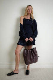 YASMI FLARED SHORTS - MIDNIGHT