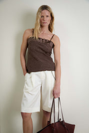NARI CAMISOLE TOP - NUTMEG