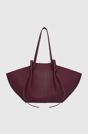 LARGE MOCHI - WINE PEBBLE GRAINED LEATHER