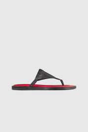 MARIS FLIP FLOP - BLACK GOJI LEATHER