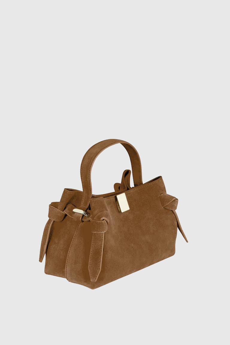 GYOZA MINI - COGNAC SUEDE