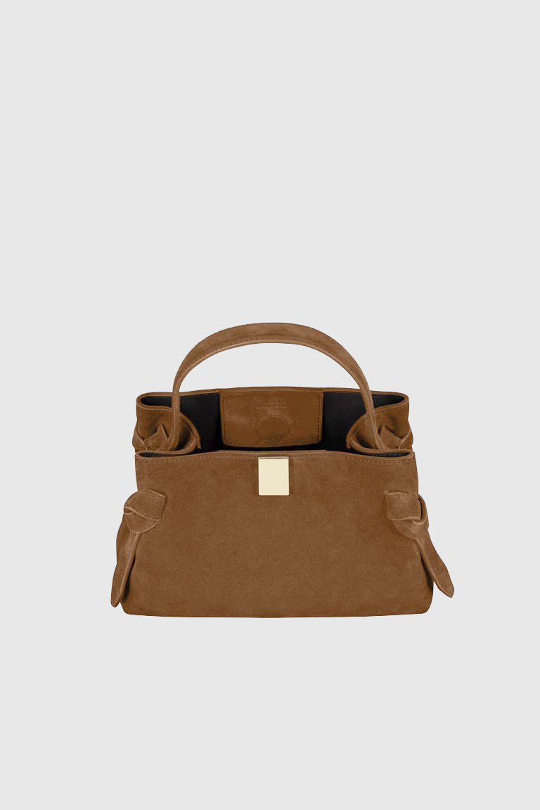 GYOZA MINI - COGNAC SUEDE