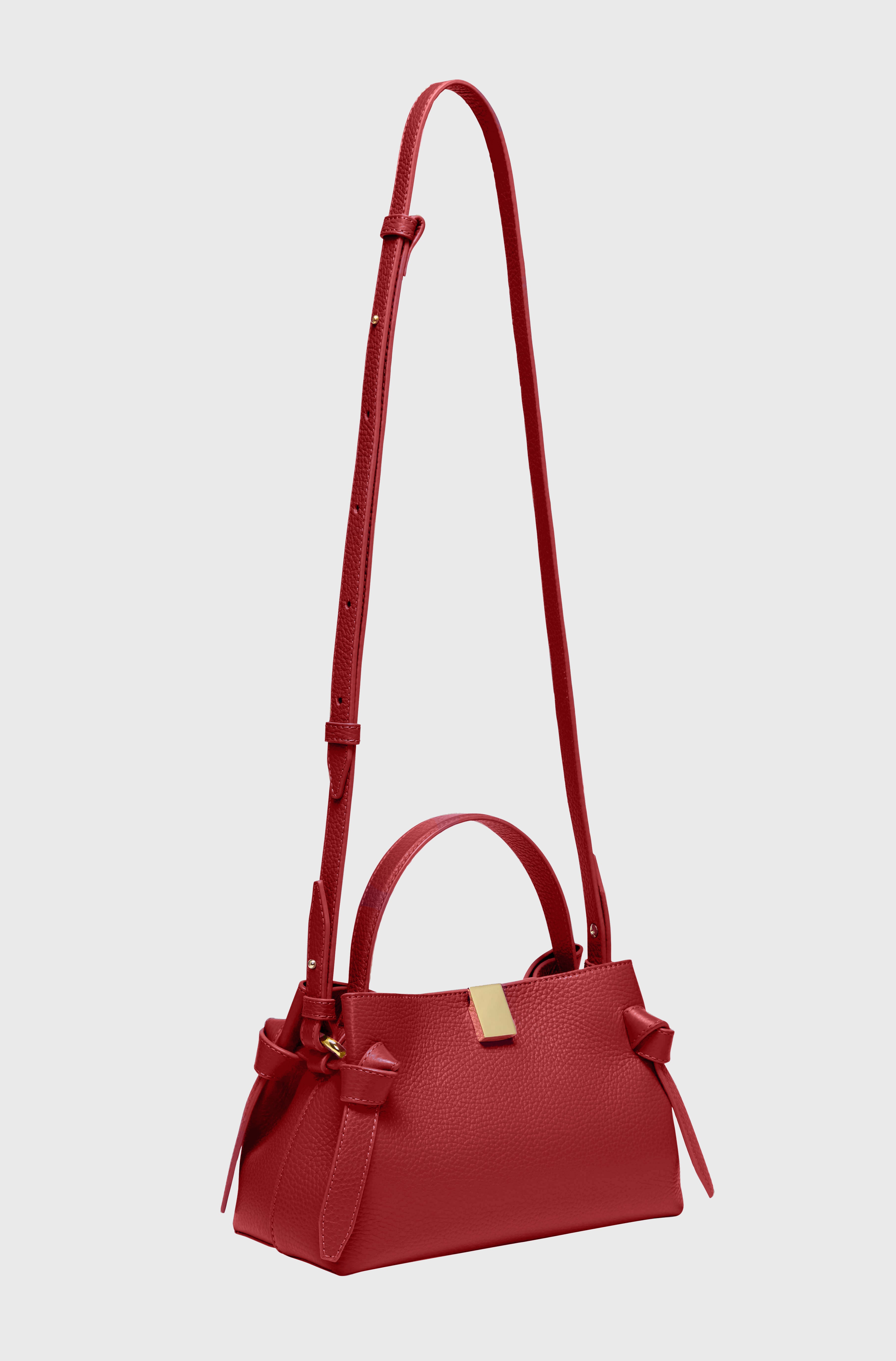 GYOZA MINI - CAYENNE PEBBLE GRAINED LEATHER – Yuzefi