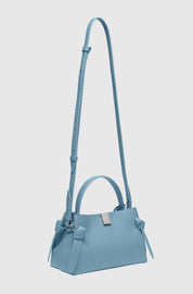GYOZA MINI - CORNFLOWER PEBBLE GRAINED LEATHER