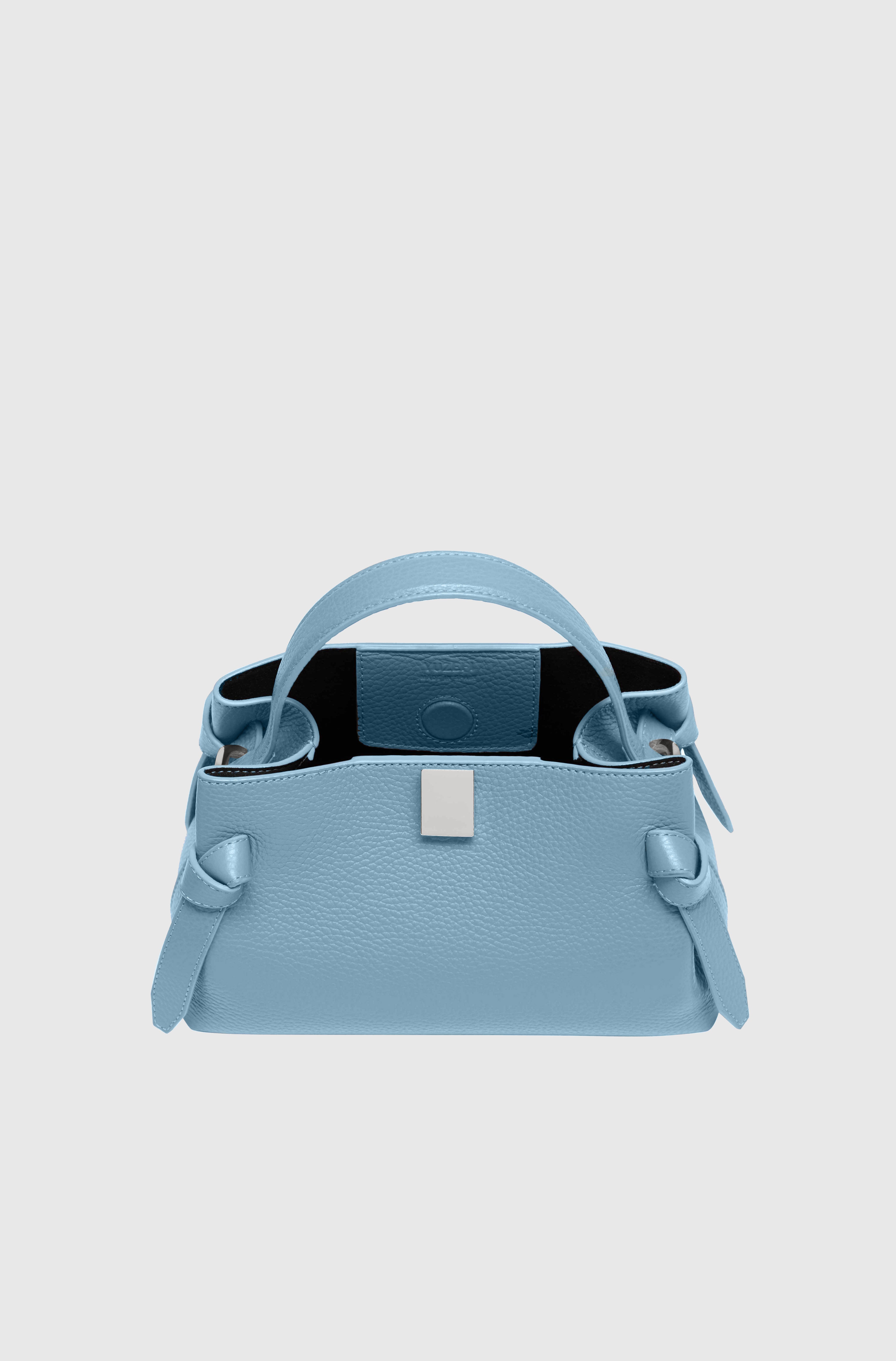 GYOZA MINI - CORNFLOWER PEBBLE GRAINED LEATHER