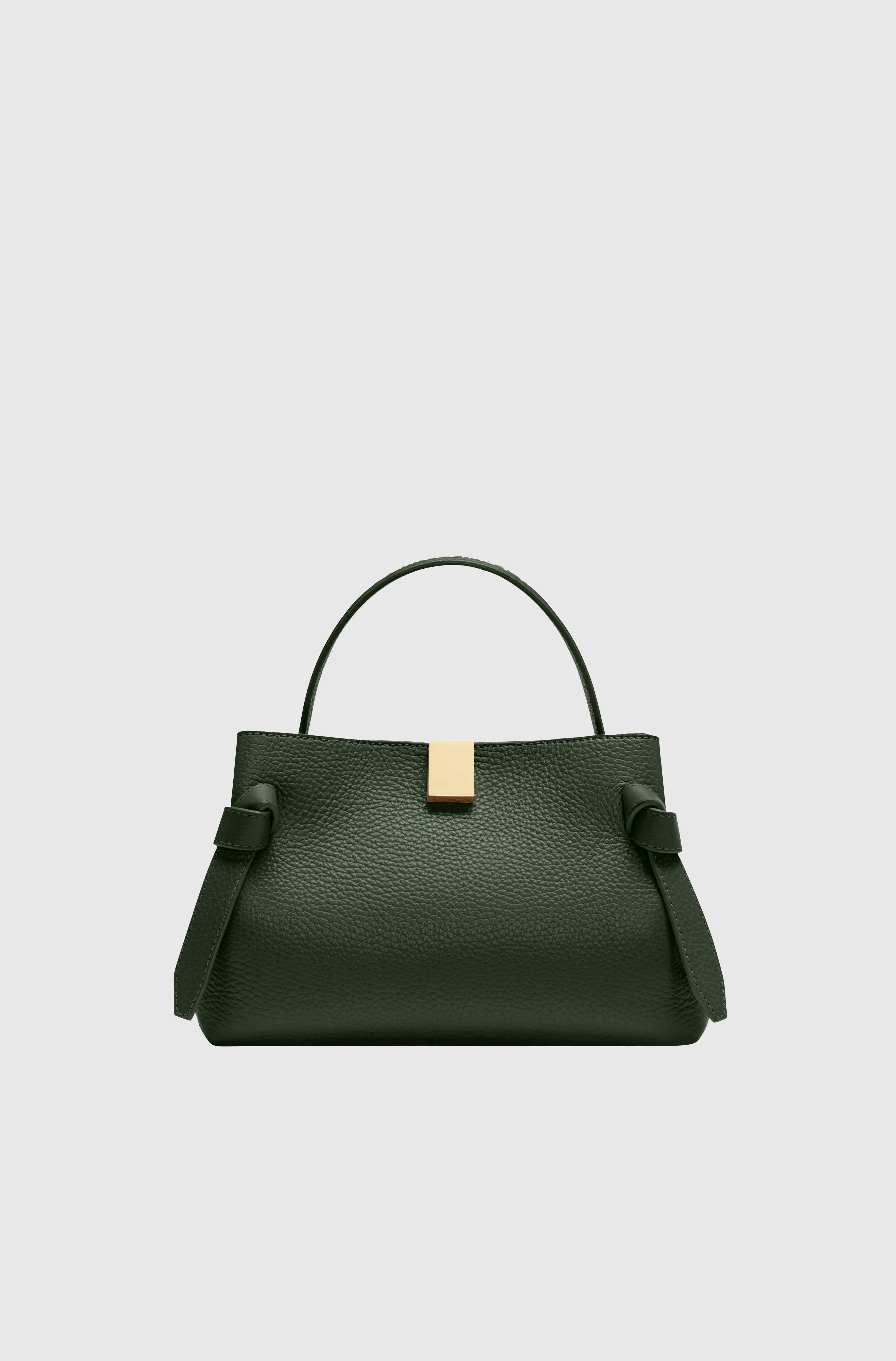 GYOZA MINI - PINE PEBBLE GRAINED LEATHER