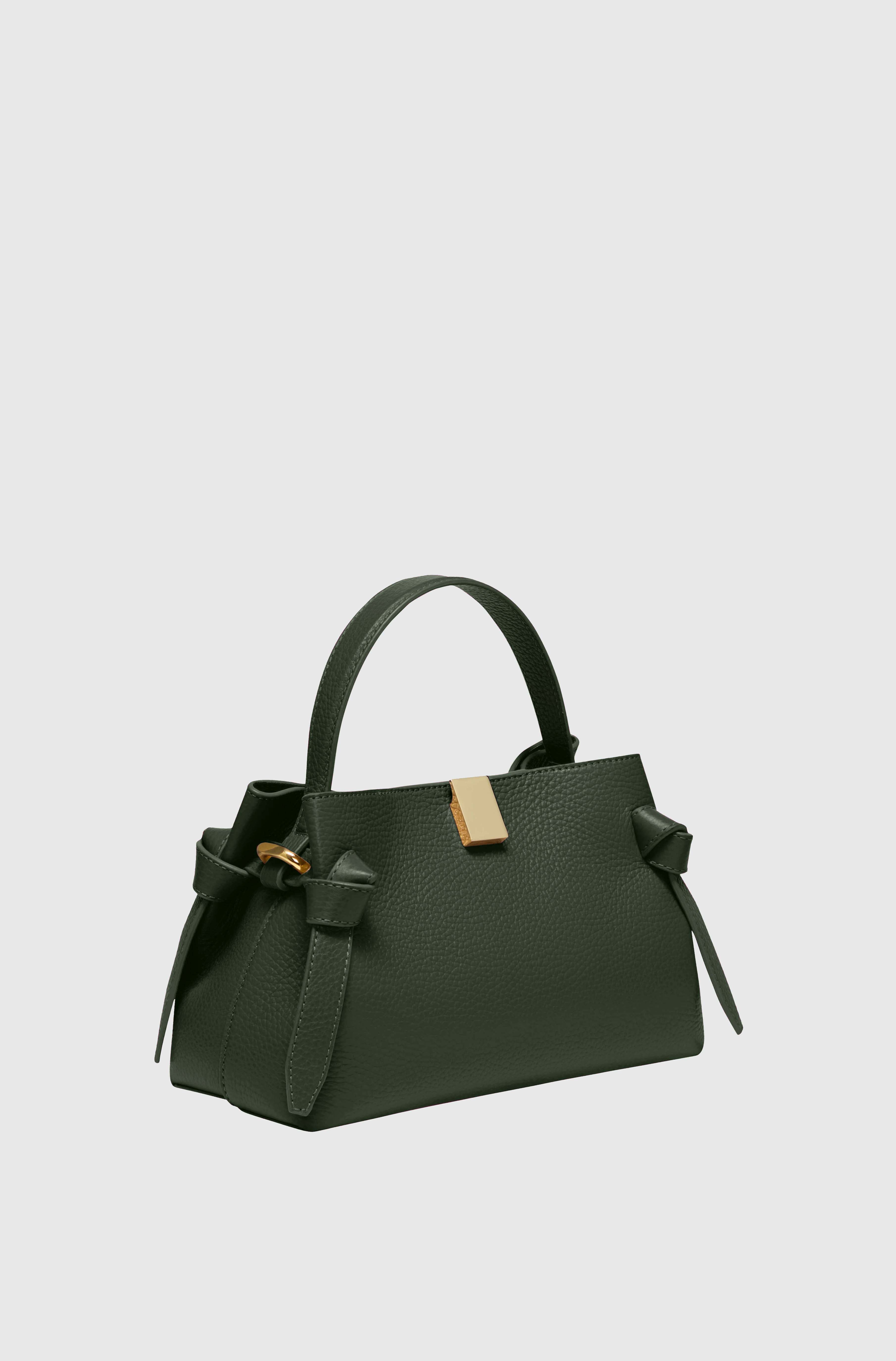 GYOZA MINI - PINE PEBBLE GRAINED LEATHER