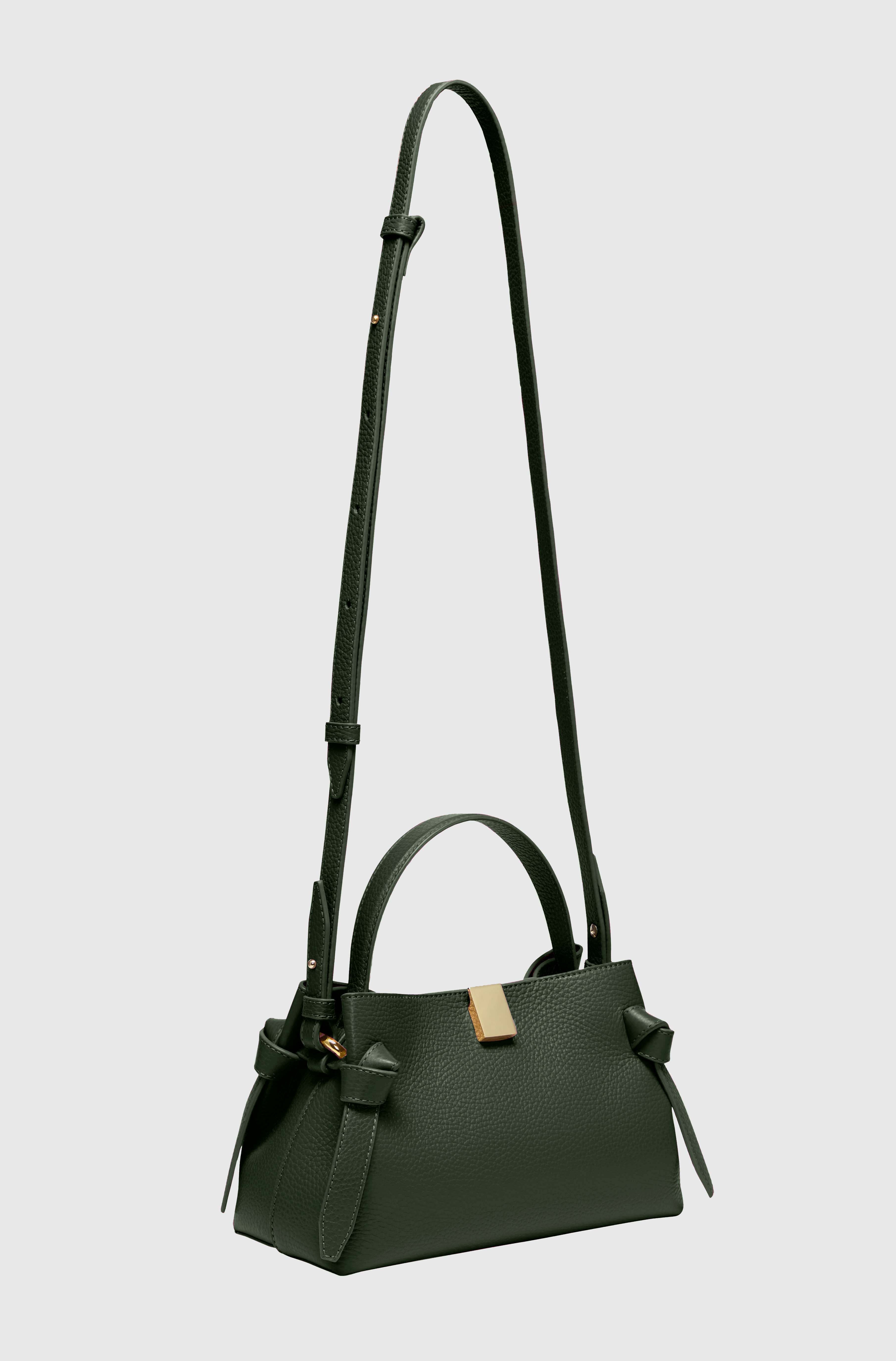 GYOZA MINI - PINE PEBBLE GRAINED LEATHER