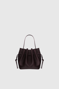 SCALLOP MINI TOTE - CASSIS PEBBLE GRAINED LEATHER