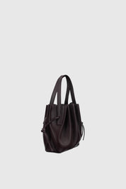 SCALLOP MINI TOTE - CASSIS PEBBLE GRAINED LEATHER