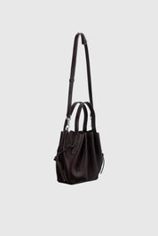 SCALLOP MINI TOTE - CASSIS PEBBLE GRAINED LEATHER