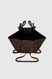 MOCHI - EMBOSSED ESPRESSO CROC LEATHER