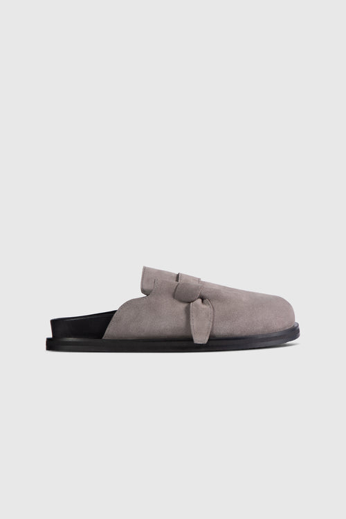 MOCHI SLIDES - GREY SUEDE