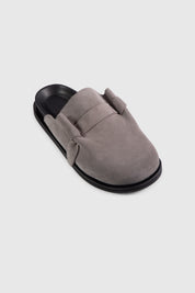 MOCHI SLIDES - GREY SUEDE