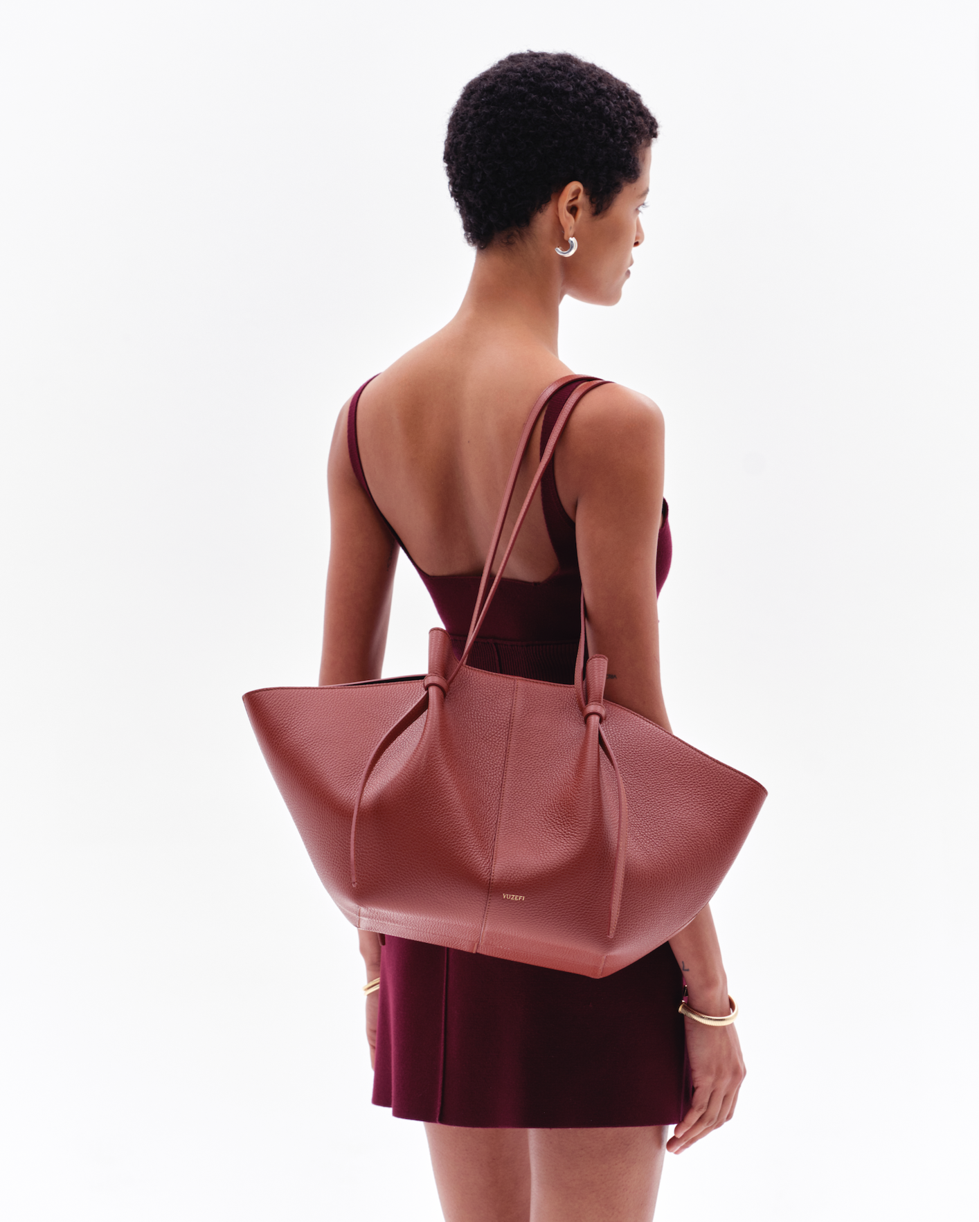 LARGE MOCHI - MAPLE PEBBLE GRAINED LEATHER