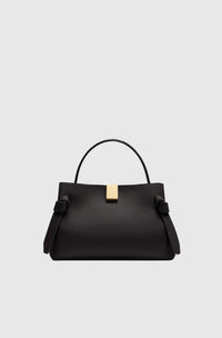 GYOZA MINI - BLACK PEBBLE GRAINED LEATHER