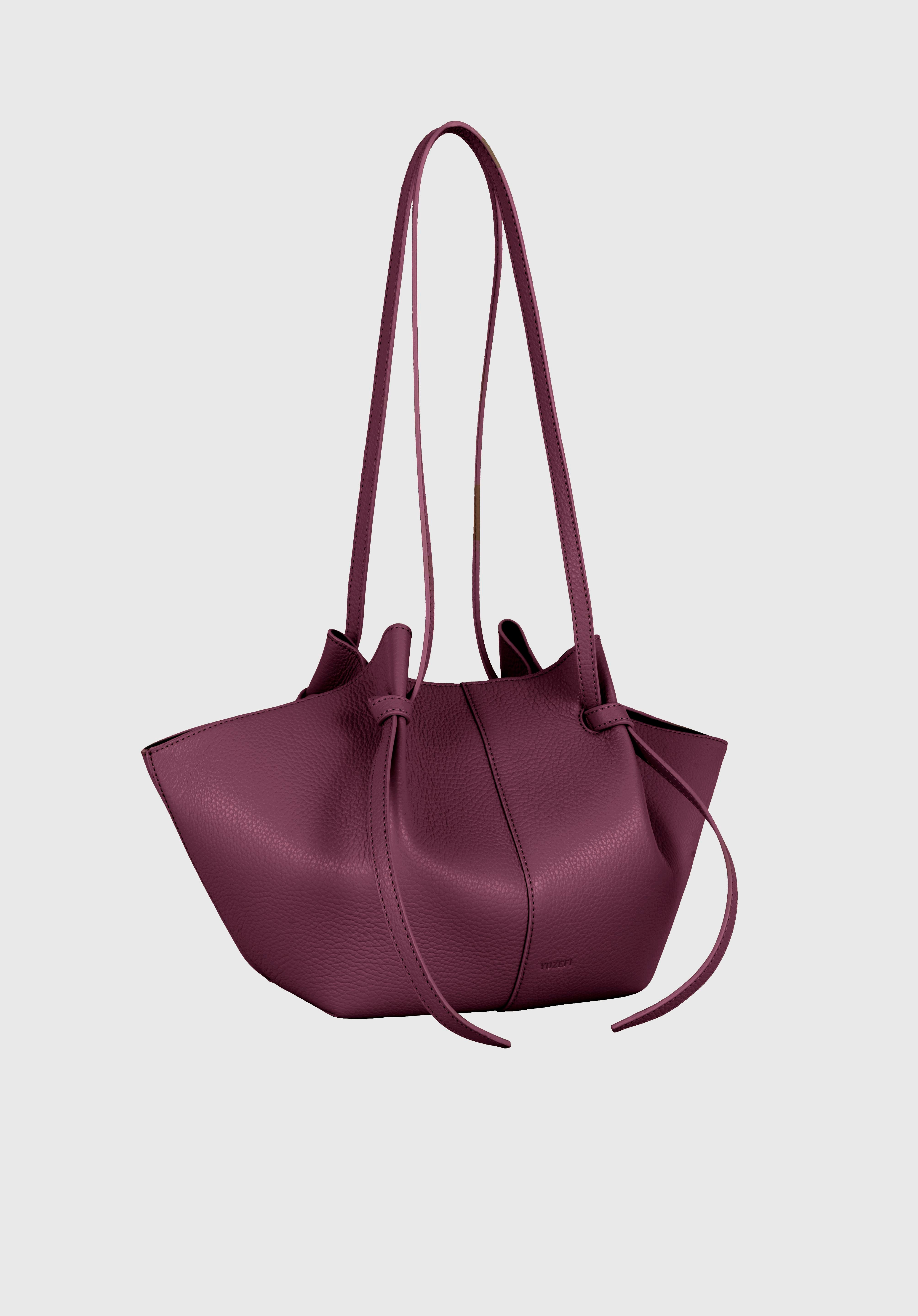 MOCHI - WINE PEBBLE GRAINED LEATHER