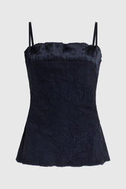 NARI CAMISOLE TOP - MIDNIGHT