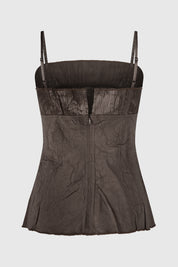 NARI CAMISOLE TOP - NUTMEG