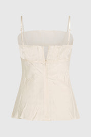 NARI CAMISOLE TOP - VANILLA