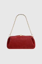 OYSTER CLUTCH - GOJI SUEDE