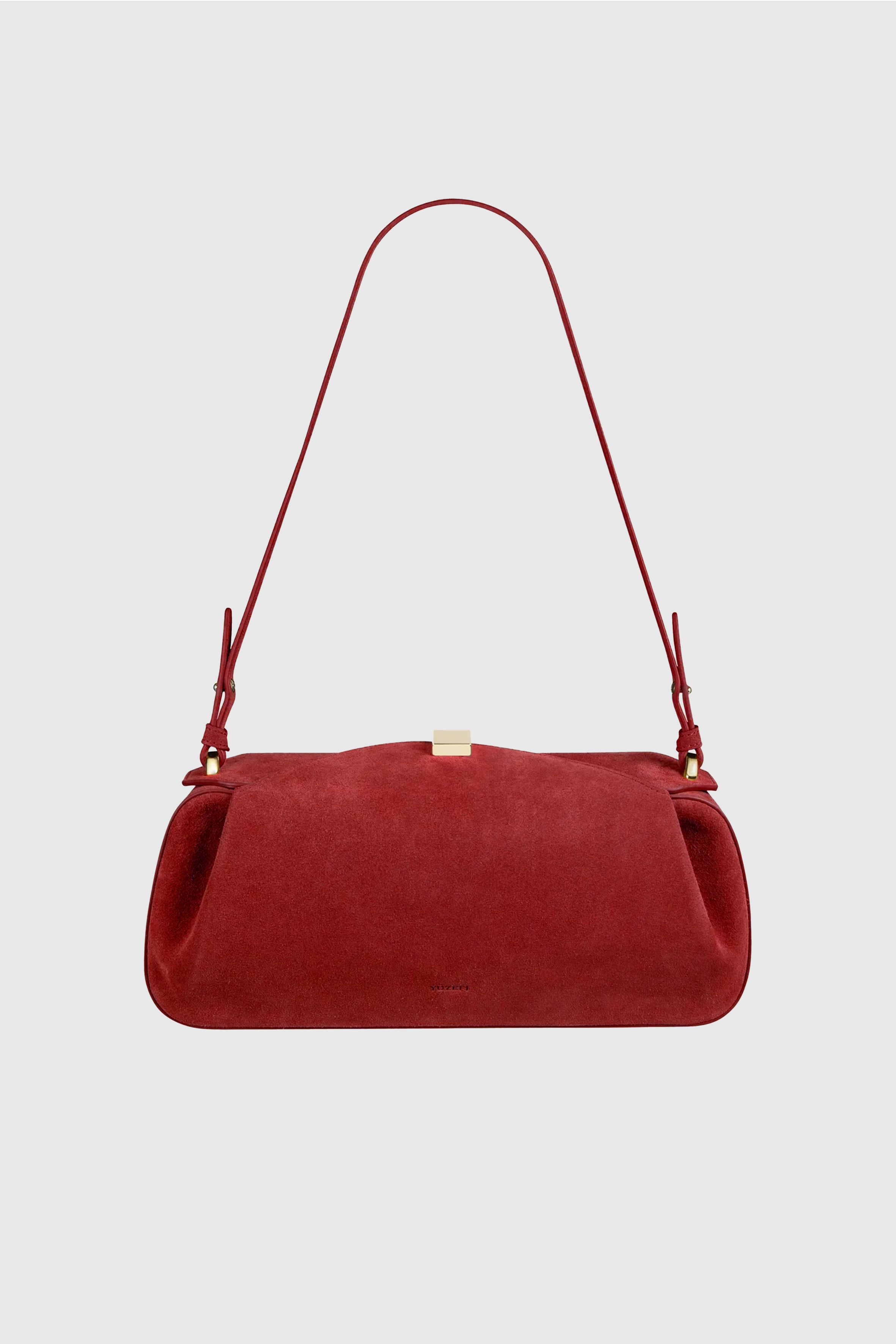 OYSTER CLUTCH - GOJI SUEDE