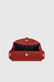 OYSTER CLUTCH - GOJI SUEDE