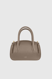 OYSTER MINI DUFFLE - TAUPE PEBBLE GRAINED LEATHER