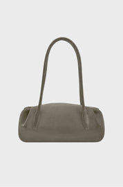 OYSTER SHOULDER BAG - TAUPE SUEDE