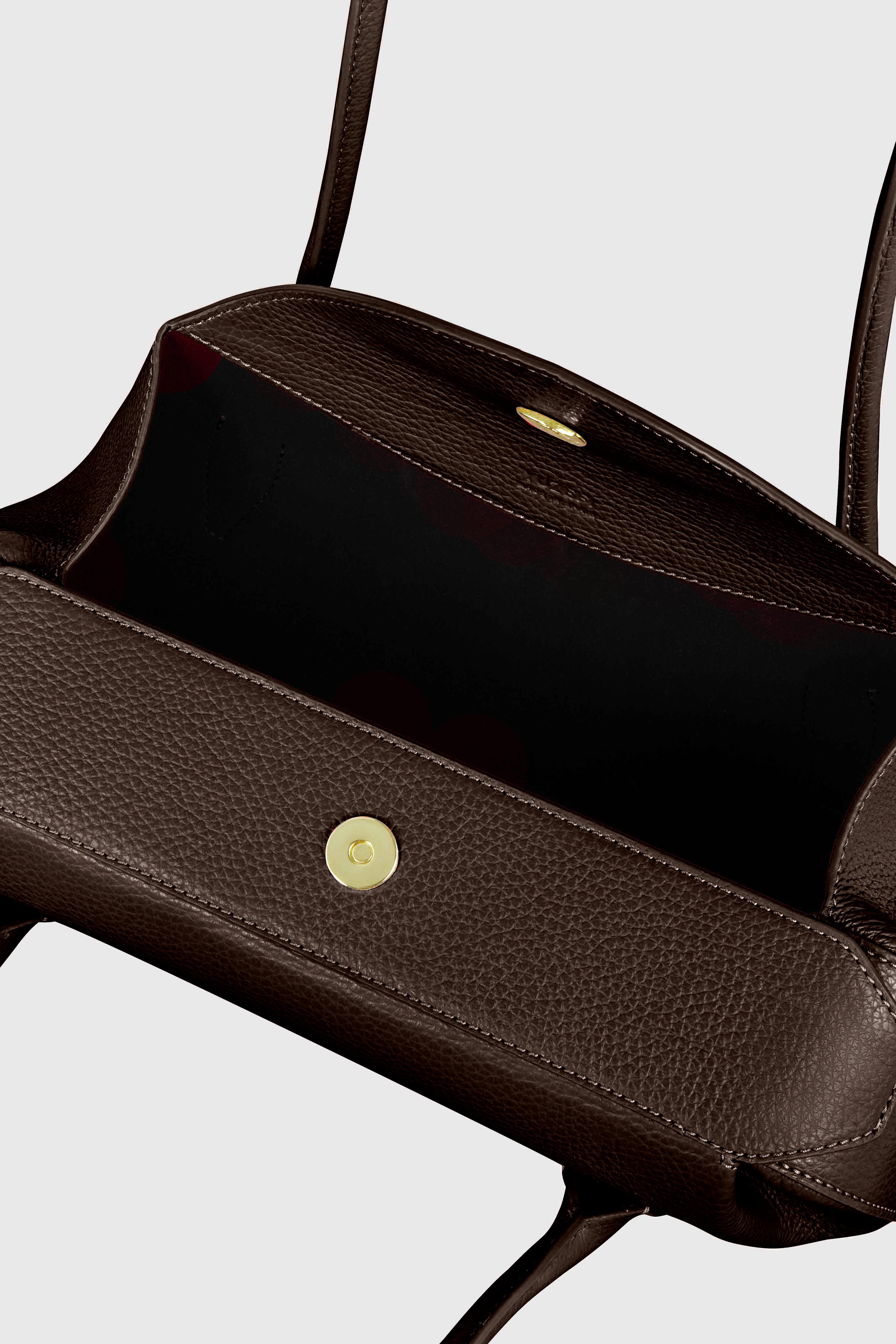 OYSTER SHOULDER BAG - ESPRESSO PEBBLE GRAINED LEATHER