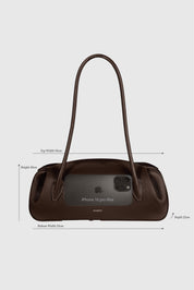 OYSTER SHOULDER BAG - ANGORA PEBBLE GRAINED LEATHER