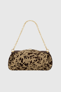 OYSTER CLUTCH - SPOTTED CALF HAIR