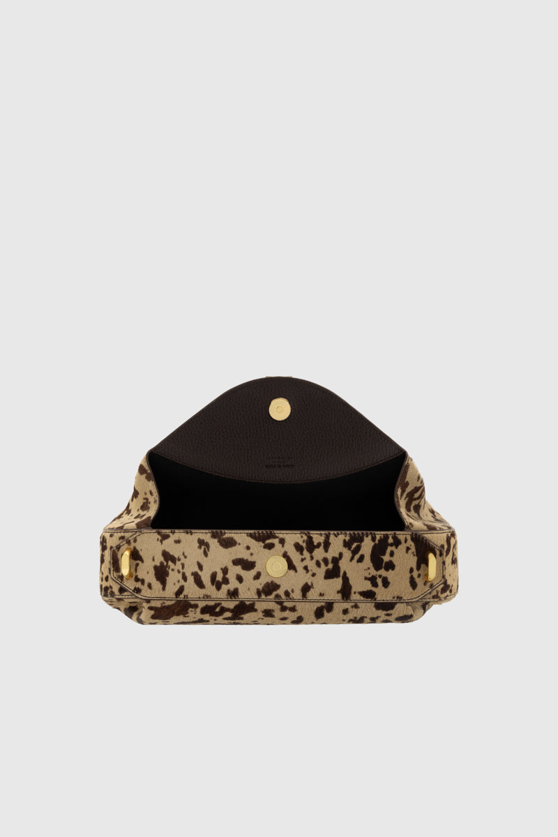 OYSTER CLUTCH - COW PONY