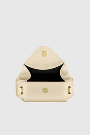 OYSTER MINI CLUTCH - ANGORA PEBBLE GRAINED LEATHER