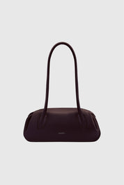 OYSTER MINI SHOULDER BAG - CASSIS PEBBLE GRAINED LEATHER