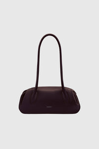 OYSTER MINI SHOULDER BAG - CASSIS PEBBLE GRAINED LEATHER
