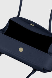 OYSTER MINI SHOULDER BAG - MIDNIGHT PEBBLE GRAINED LEATHER