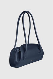 OYSTER SHOULDER BAG - MIDNIGHT PEBBLE GRAINED LEATHER
