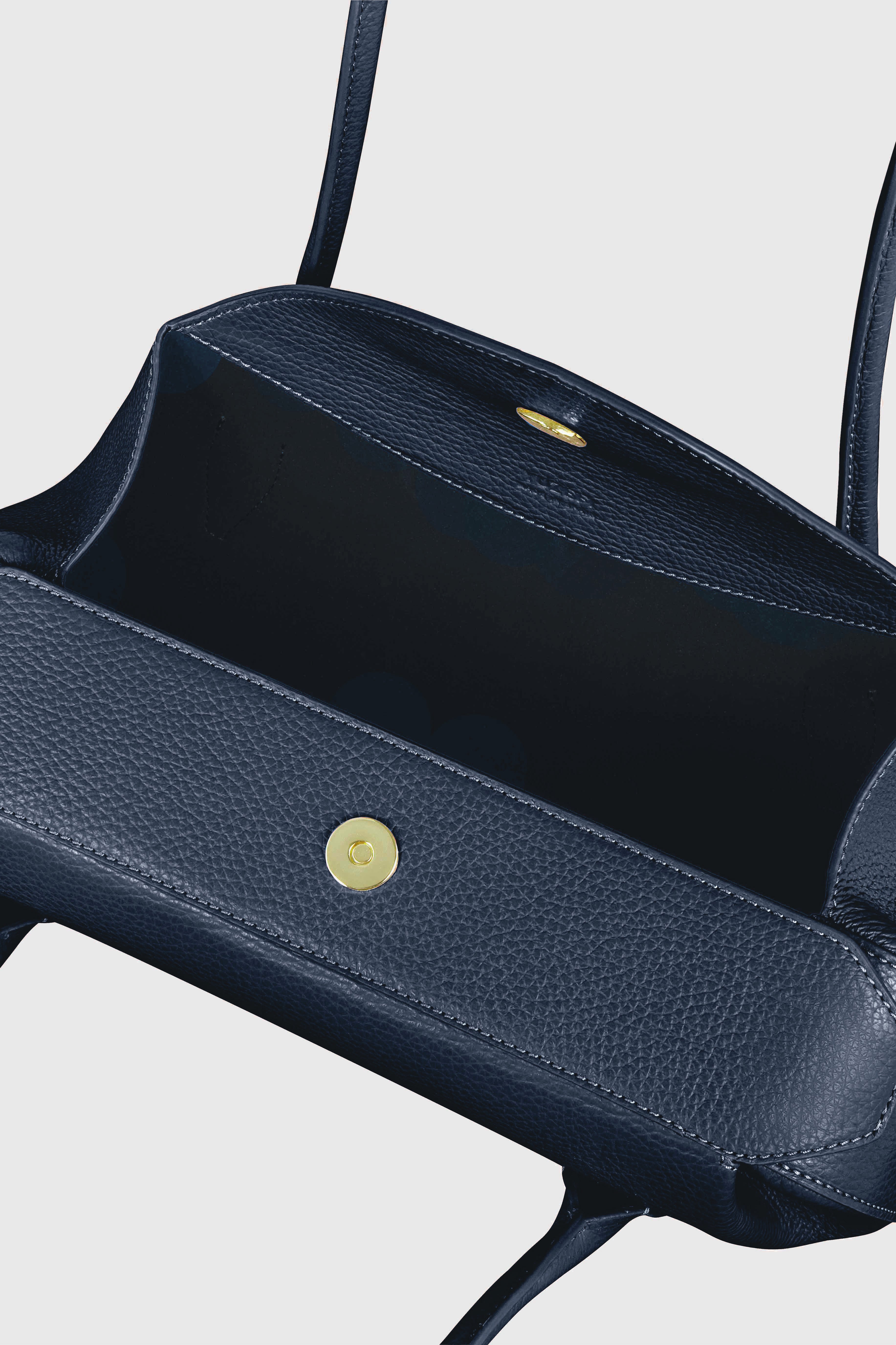 OYSTER SHOULDER BAG - MIDNIGHT PEBBLE GRAINED LEATHER